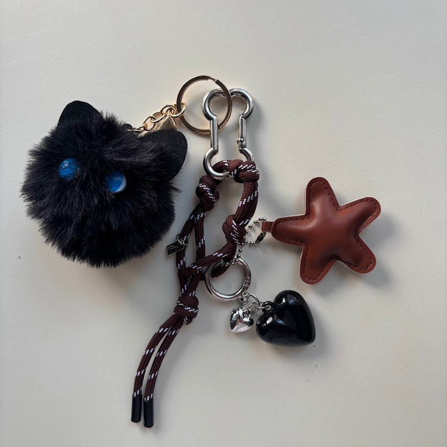 ✨Star & Heart Rope Charm Keychain