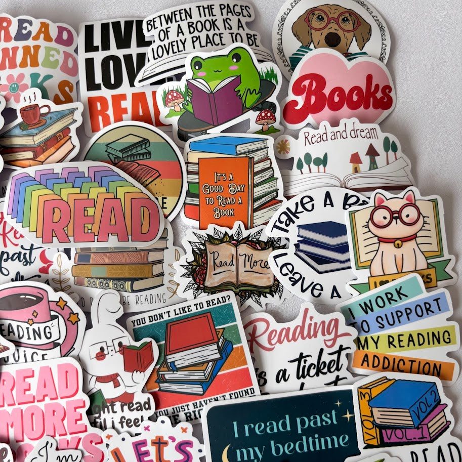 Reading Stickers – Cozy Book Lover Quote Sticker Pack