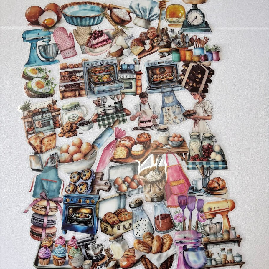Cozy Kitchen Stickers – Baking & Cooking Aesthetic Sticker Pack