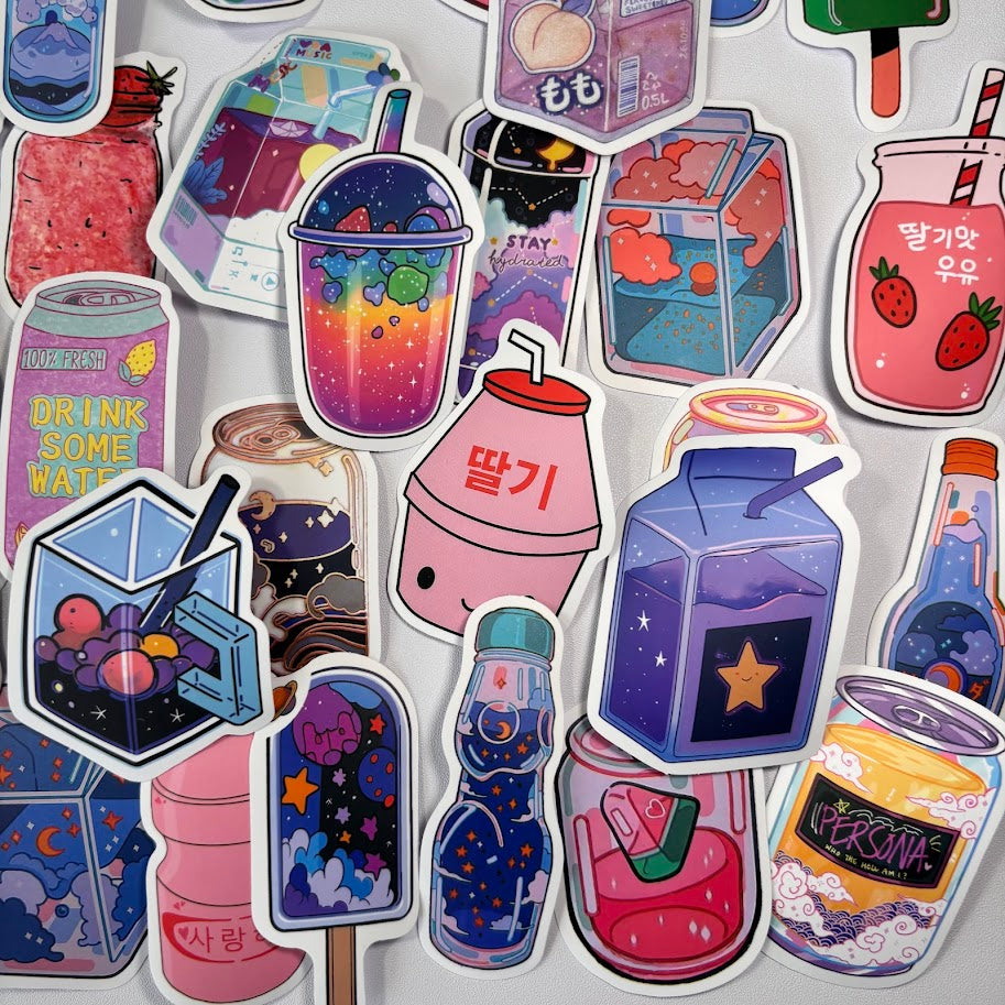 🥤Cute Drink Stickers