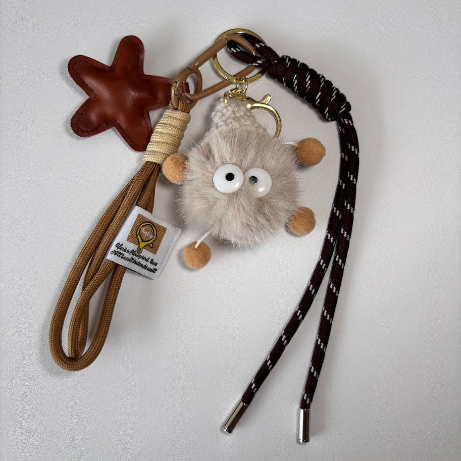 🎀Plush Character Rope Charm Keychain