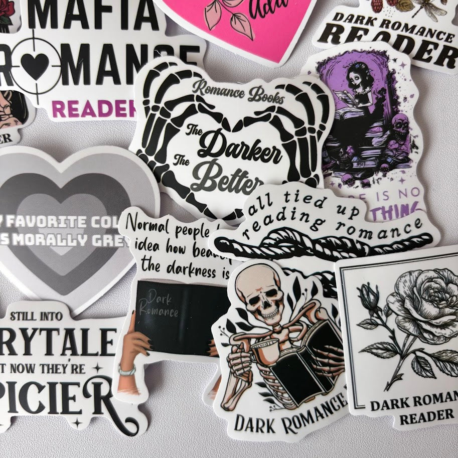 Dark Romance Stickers – Morally Grey Reader Aesthetic Sticker Pack