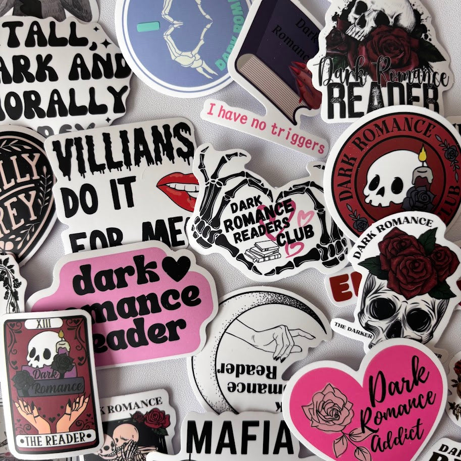 Dark Romance Stickers – Morally Grey Reader Aesthetic Sticker Pack