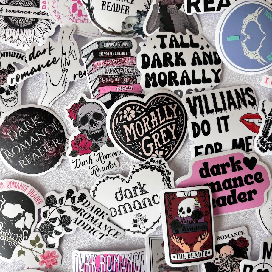 Dark Romance Stickers – Morally Grey Reader Aesthetic Sticker Pack
