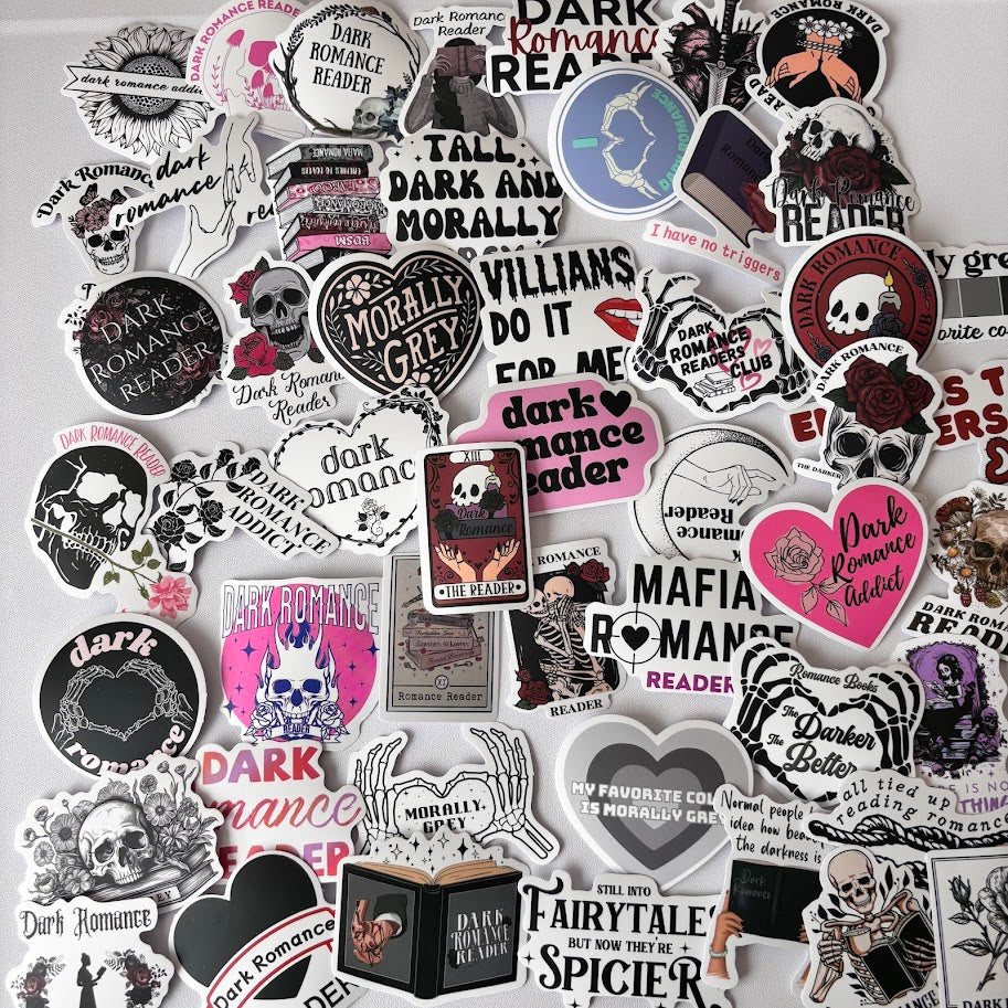 Dark Romance Stickers – Morally Grey Reader Aesthetic Sticker Pack