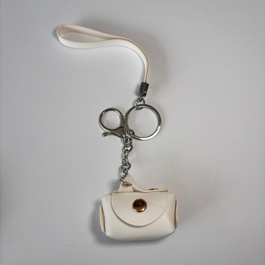 Mini Bag Charm Keychain – Leather Look Mini Purse Pendant
