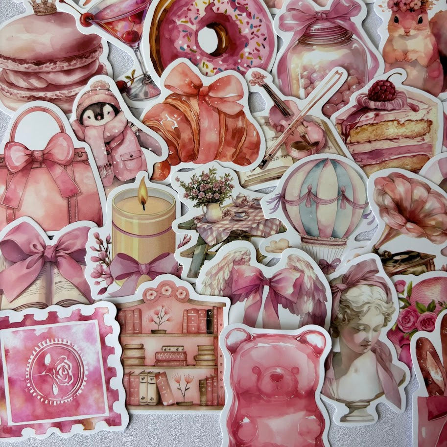 🌸Pink Vintage Stickers