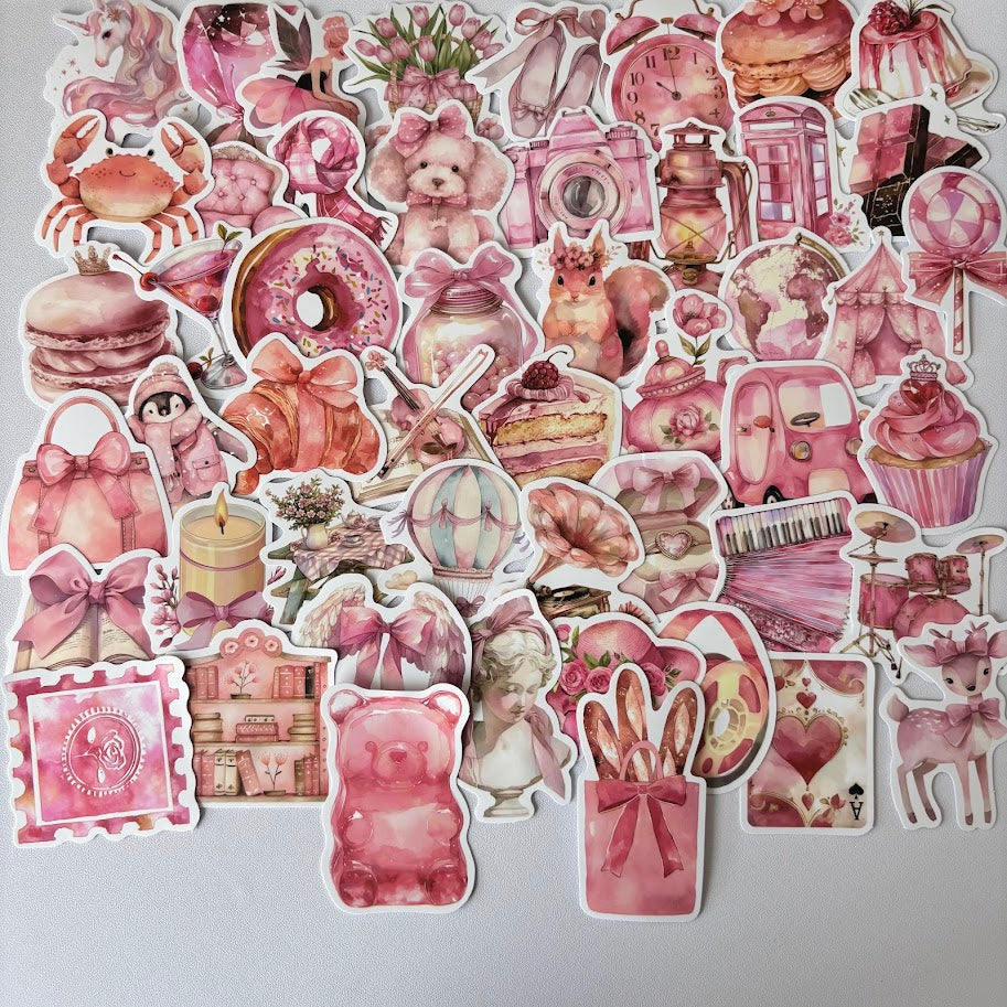🌸Pink Vintage Stickers