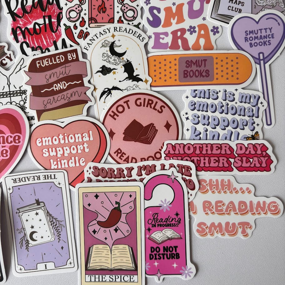 Smut Stickers – Spicy Romance Reader Aesthetic Sticker Pack