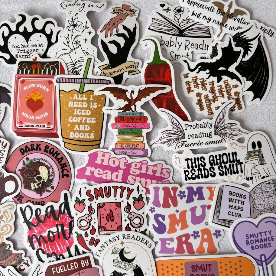 Smut Stickers – Spicy Romance Reader Aesthetic Sticker Pack
