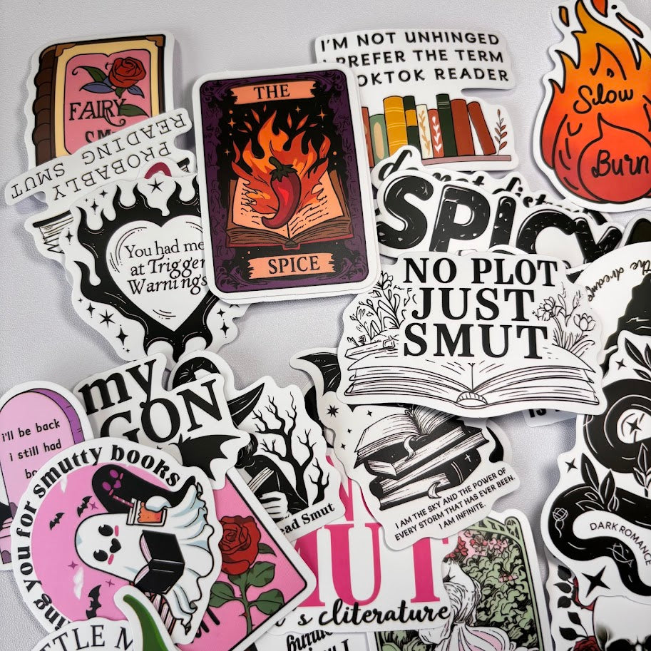 Spicy Book Stickers – Dark Romance & Booktok Sticker Pack