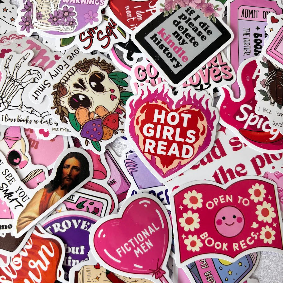 Spicy Romance Stickers – Smut Girly BookTok Sticker Pack