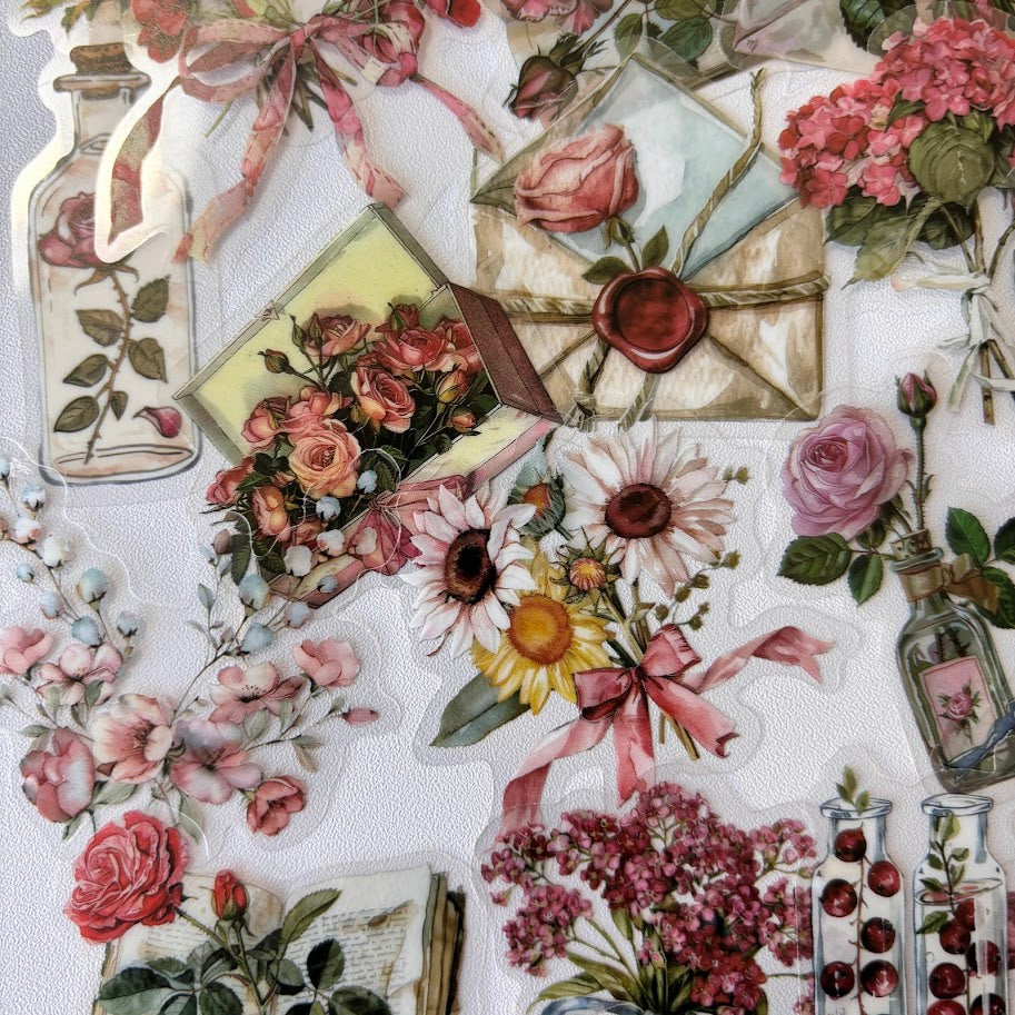 🌷Vintage Floral Stickers