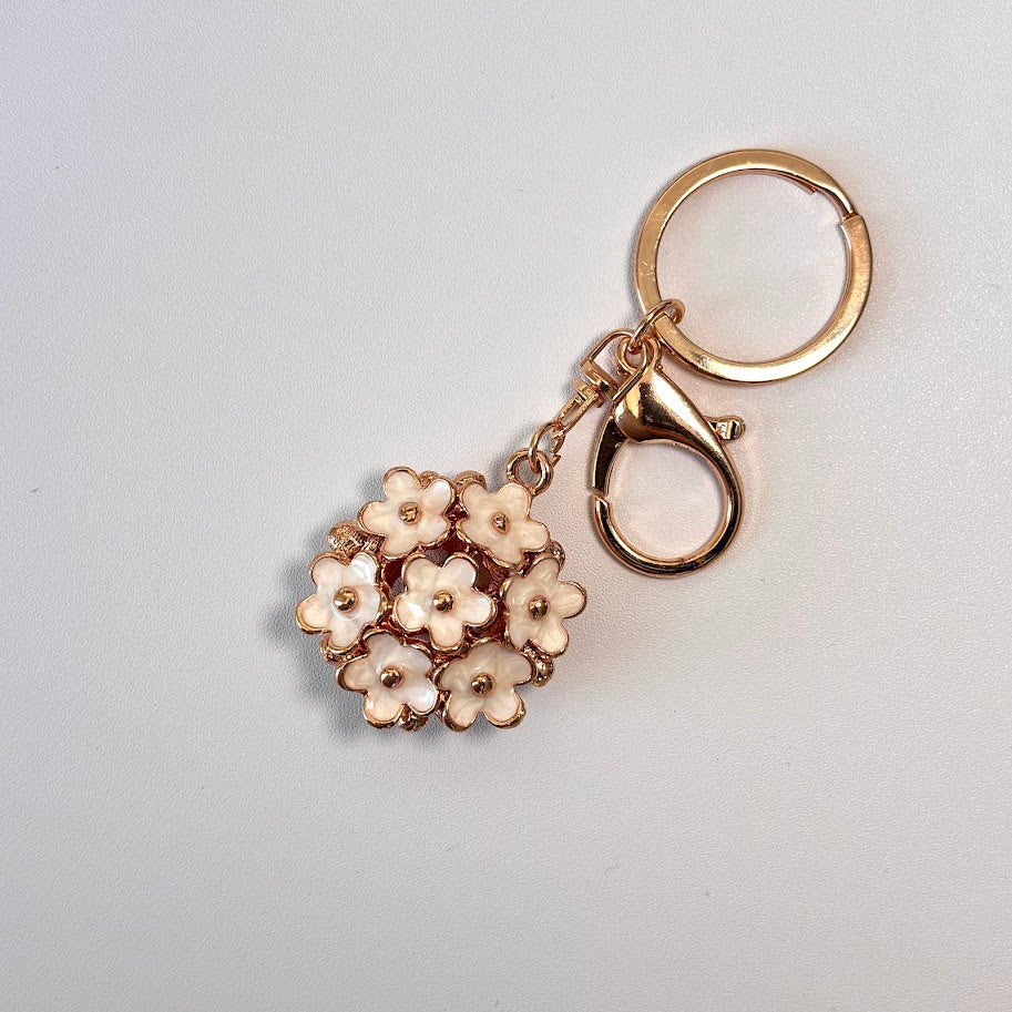 Floral Charm Keychain – Colorful Flower Bag Accessory