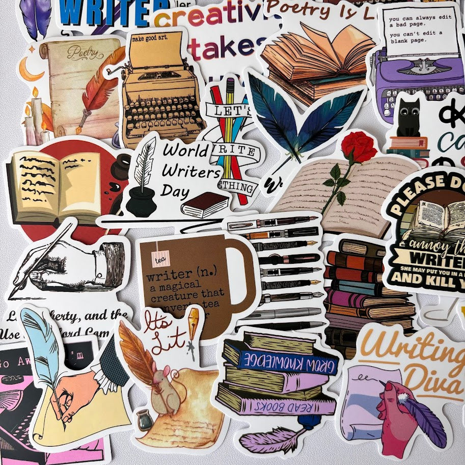Writer Stickers – Creative Writing & Author Aesthetic Sticker Pack