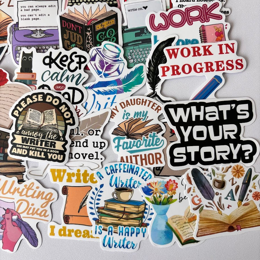 Writer Stickers – Creative Writing & Author Aesthetic Sticker Pack