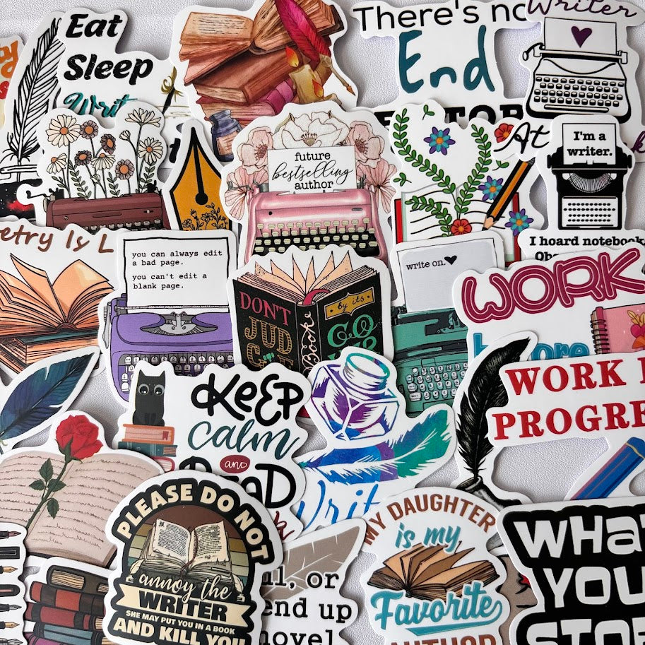 Writer Stickers – Creative Writing & Author Aesthetic Sticker Pack