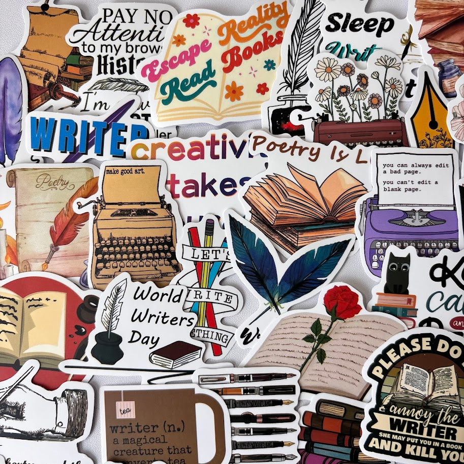 Writer Stickers – Creative Writing & Author Aesthetic Sticker Pack