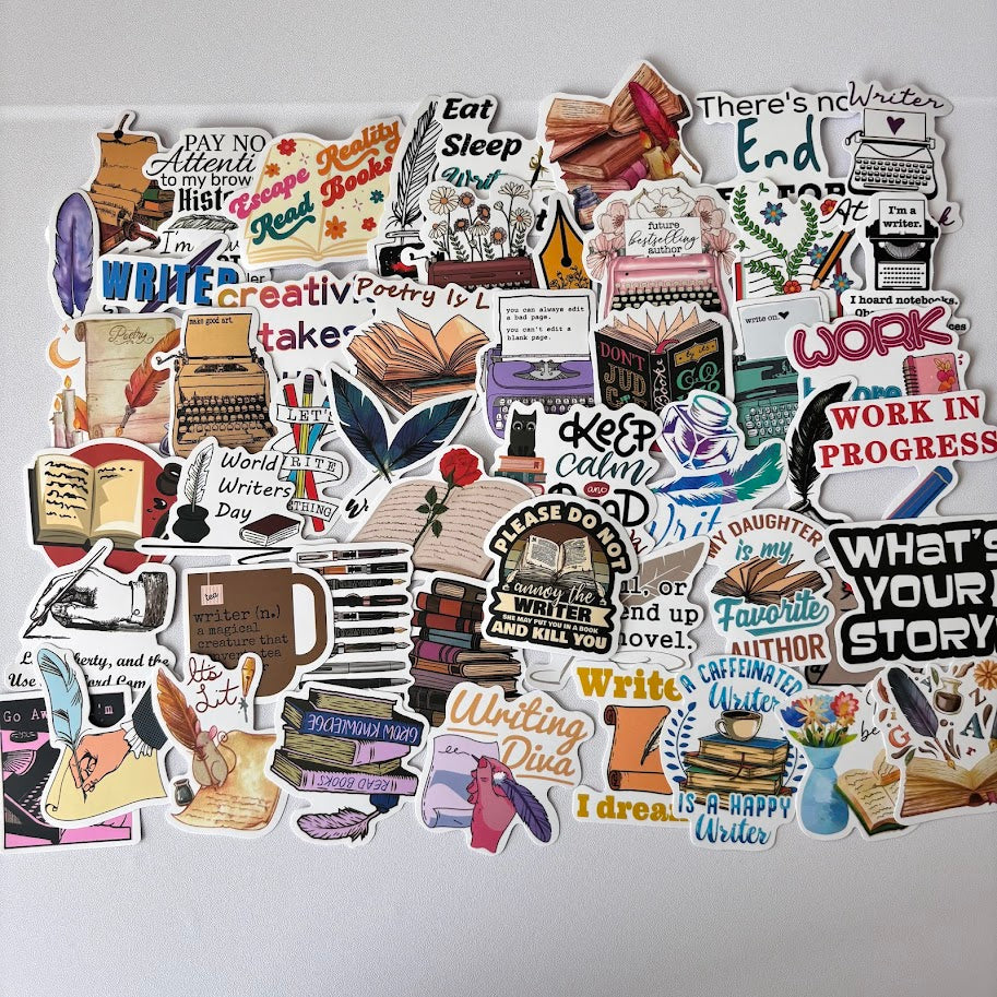 Writer Stickers – Creative Writing & Author Aesthetic Sticker Pack